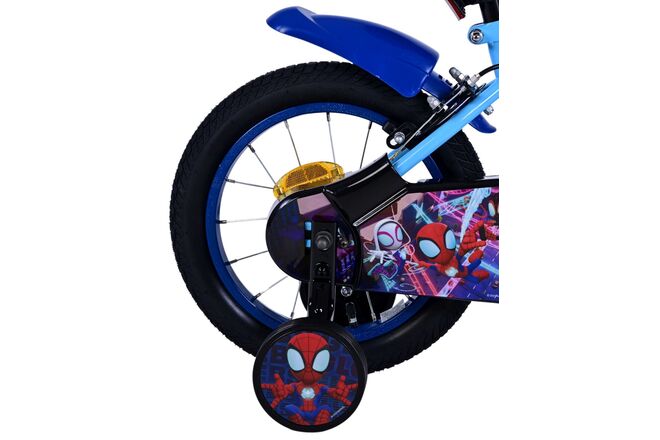Spidey Kinderfiets - Jongens - 14 inch - Blauw - Twee handremmen