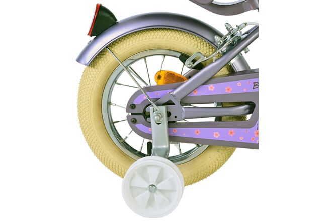 Volare Blossom Kinderfiets - Meisjes - 12 inch - Paars - Twee handremmen