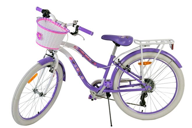 Volare Lovely Kinderfiets - Meisjes - 24 inch - Paars - 7 Versnellingen