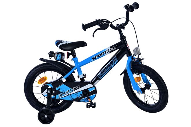 Volare Sportivo Children's Bicycle - Boys - 14 inch - Blue Black