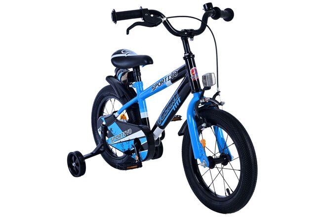 Volare Sportivo Children's Bicycle - Boys - 14 inch - Blue Black