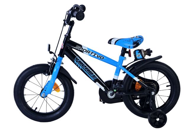 Volare Sportivo Children's Bicycle - Boys - 14 inch - Blue Black