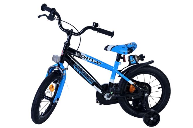 Volare Sportivo Children's Bicycle - Boys - 14 inch - Blue Black