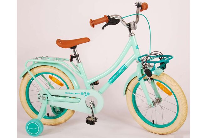 Volare Excellent Kinderfahrrad - Mädchen - 16 Zoll - Grün - 95 % zusammengebaut