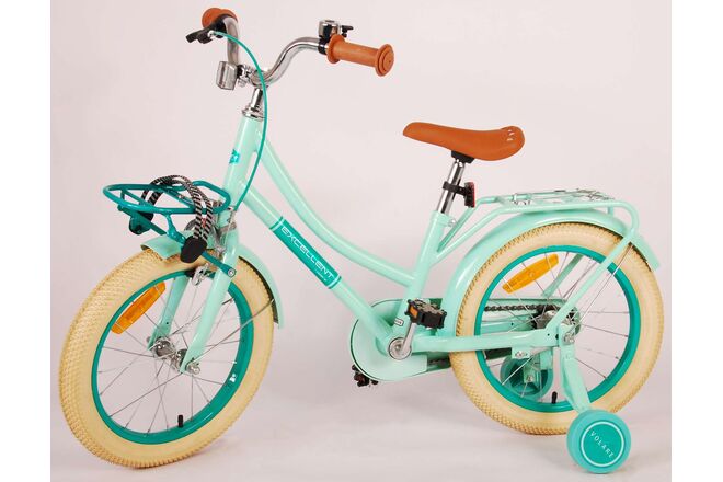Volare Excellent Kinderfahrrad - Mädchen - 16 Zoll - Grün - 95 % zusammengebaut