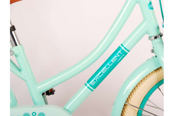Volare Excellent Kinderfahrrad - Mädchen - 16 Zoll - Grün - 95 % zusammengebaut