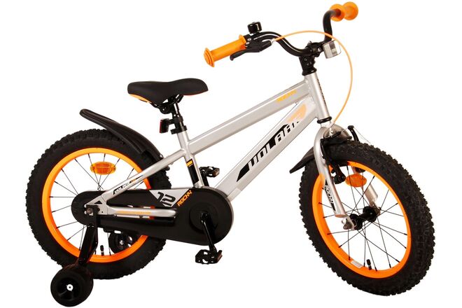 Volare Rocky Kinderfahrrad - Jungen - 16 Zoll - Grau