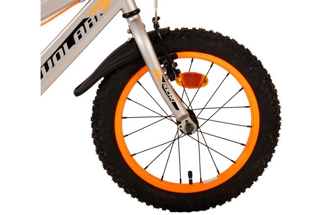 Volare Rocky Kinderfahrrad - Jungen - 16 Zoll - Grau
