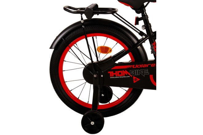 Rower dziecięcy Volare Thombike - chłopcy - 18 cali - czarno-czerwony