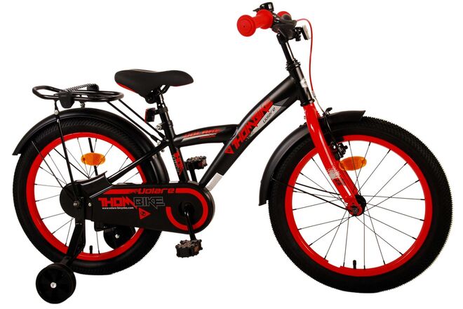 Rower dziecięcy Volare Thombike - chłopcy - 18 cali - czarno-czerwony