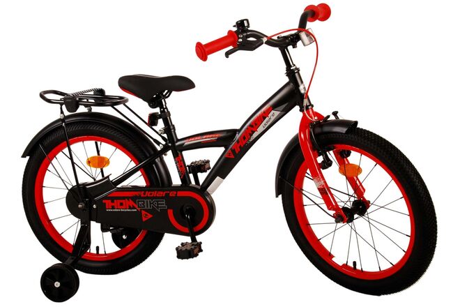 Rower dziecięcy Volare Thombike - chłopcy - 18 cali - czarno-czerwony