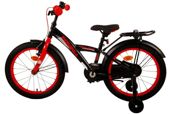 Rower dziecięcy Volare Thombike - chłopcy - 18 cali - czarno-czerwony