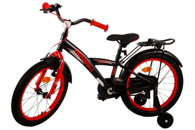 Rower dziecięcy Volare Thombike - chłopcy - 18 cali - czarno-czerwony