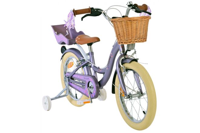 Volare Blossom Kinderfiets - Meisjes - 16 inch - Paars - Twee Handremmen