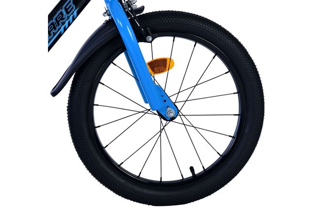 Volare Sportivo Kinderfahrrad - Jungen - 18 Zoll - Blau Schwarz - Zwei Handbremsen