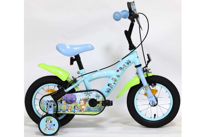 Bluey Kinderfiets 12 inch – Lichtblauw – Twee handremmen Bluey Kinderfiets 12 inch – Lichtblauw – Twee handremmen