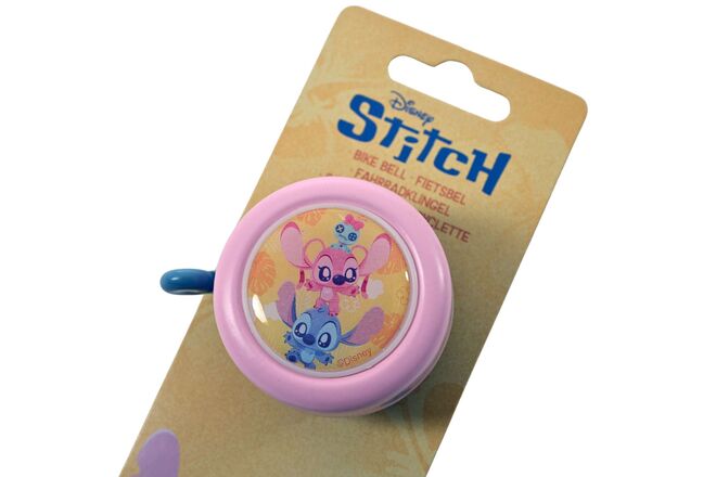 Dzwonek rowerowy Disney Stitch - dziewczęcy - różowy