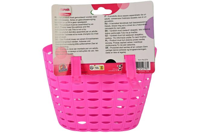 Disney Minnie Plastic Mandje - Meisjes - Roze