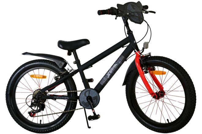 Spider-Man - Kinderfiets - Jongens - 20 inch - Mat Zwart - 2 Handremmen