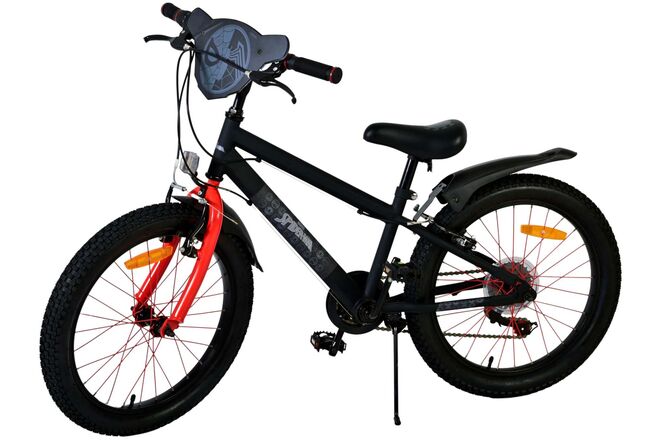 Spider-Man - Kinderfiets - Jongens - 20 inch - Mat Zwart - 2 Handremmen
