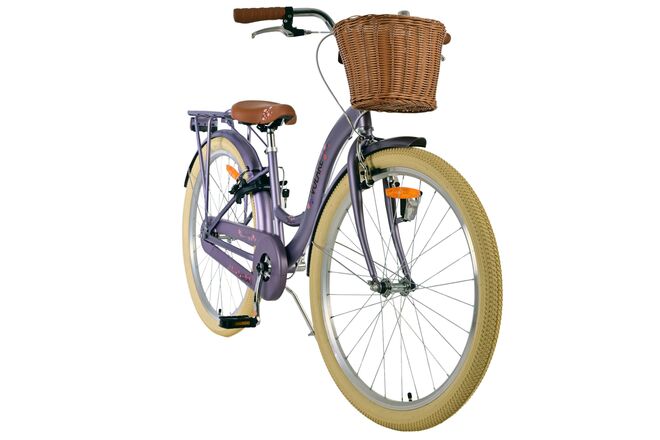 Volare Blossom Kinderfiets - Meisjes - 26 inch - Paars - Twee handremmen