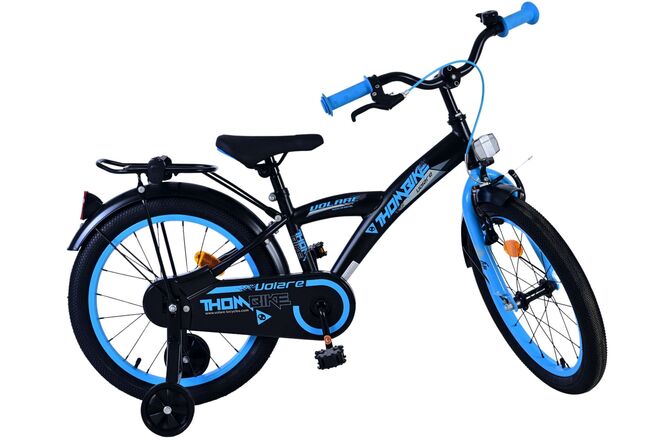 Rower dziecięcy Volare Thombike - chłopcy - 18 cali - czarno-niebieski