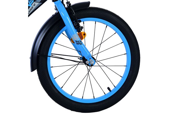 Rower dziecięcy Volare Thombike - chłopcy - 18 cali - czarno-niebieski