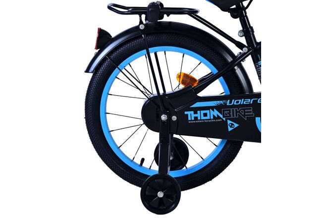 Rower dziecięcy Volare Thombike - chłopcy - 18 cali - czarno-niebieski