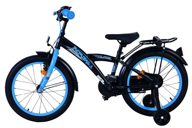 Rower dziecięcy Volare Thombike - chłopcy - 18 cali - czarno-niebieski