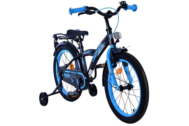 Rower dziecięcy Volare Thombike - chłopcy - 18 cali - czarno-niebieski