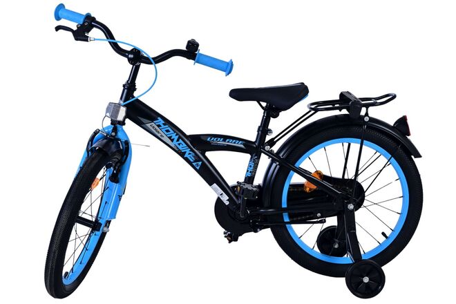 Rower dziecięcy Volare Thombike - chłopcy - 18 cali - czarno-niebieski