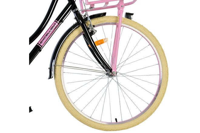 Volare Excellent Kinderfiets - Meisjes - 26 inch - Zwart - 3 versnellingen