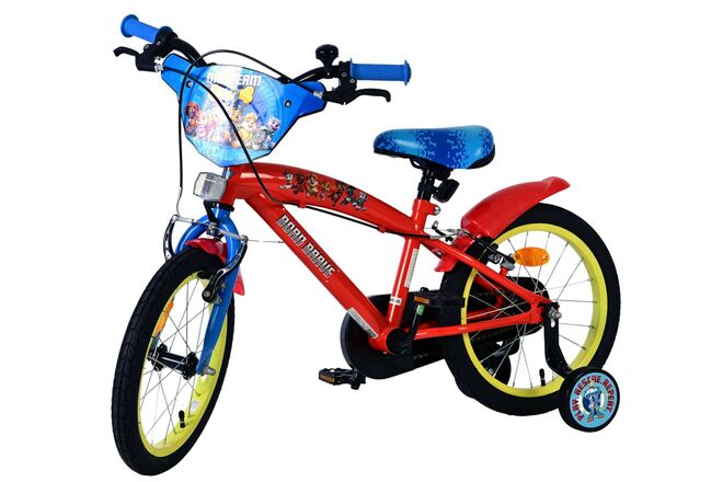 Paw Patrol Kinderfiets - Jongens - 16 inch - Rood - Twee handremmen