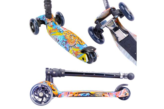 BOLDCUBE Big 3 Wheel Scooter - Street Graffiti