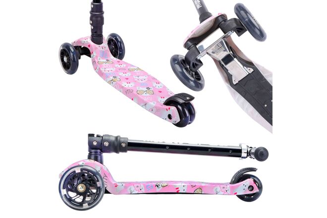 BOLDCUBE Big 3 Wheel Scooter - Cat Love