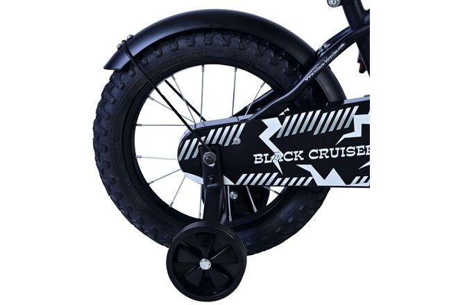 Volare Black Cruiser Kinderfiets - Jongens - 14 inch - Zwart - 95% afgemonteerd
