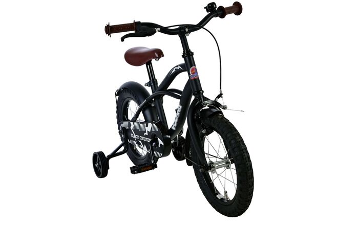 Volare Black Cruiser Kinderfiets - Jongens - 14 inch - Zwart - 95% afgemonteerd