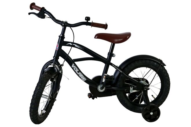 Volare Black Cruiser Kinderfiets - Jongens - 14 inch - Zwart - 95% afgemonteerd