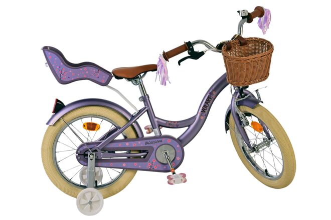 Volare Blossom Kinderfahrrad - Mädchen - 16 Zoll - Lila
