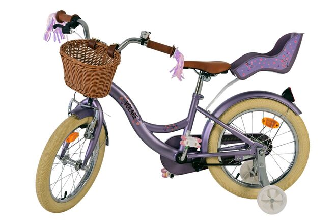 Volare Blossom Kinderfahrrad - Mädchen - 16 Zoll - Lila