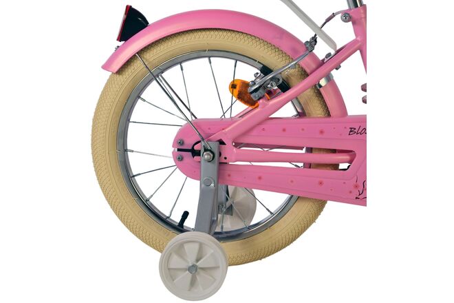 Volare Blossom Kinderfahrrad - Mädchen - 16 Zoll - Rosa - Zwei Handbremsen