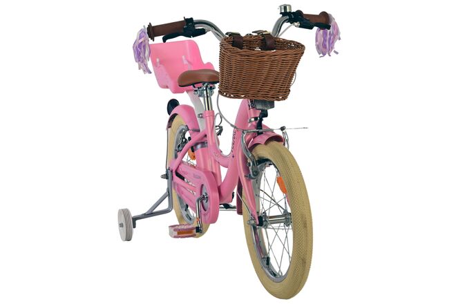 Volare Blossom Kinderfahrrad - Mädchen - 16 Zoll - Rosa - Zwei Handbremsen
