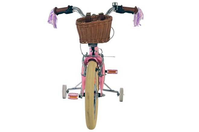 Volare Blossom Kinderfahrrad - Mädchen - 16 Zoll - Rosa - Zwei Handbremsen