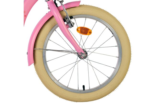 Volare Blossom Kinderfahrrad - Mädchen - 18 Zoll - Rosa - Zwei Handbremsen