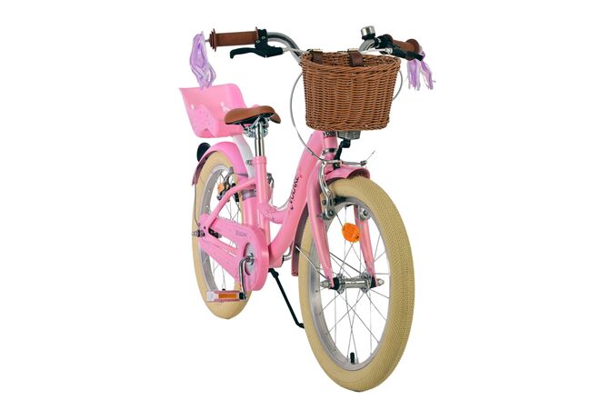 Volare Blossom Kinderfahrrad - Mädchen - 18 Zoll - Rosa - Zwei Handbremsen