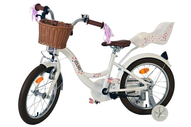 Volare Blossom Kinderfiets - Meisjes - 16 inch - Wit