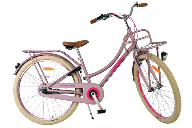 Volare Excellent Children's Bicycle - Girls - 26 inch - Matte Pink - 3 gears