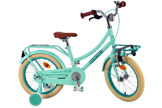 Volare Excellent Kinderfiets - Meisjes - 16 inch - Groen - 95% afgemonteerd