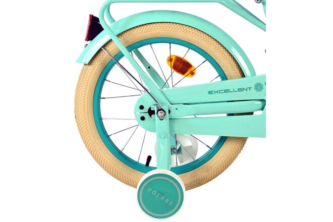 Volare Excellent Kinderfiets - Meisjes - 16 inch - Groen - 95% afgemonteerd