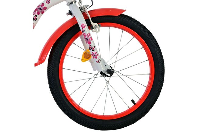 Volare Lovely Kinderfahrrad – Mädchen – 18 Zoll – Rot Weiß